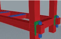 THUDPUK mortise and tenon pin joint detail — modular assembly study
